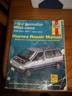 Ford Aerostar 1986 1997 2WD Haynes Repair Manual 36004