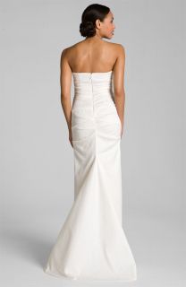  Miller Pintucked Jacquard Fishtail Gown Dress Wedding 8 $1320