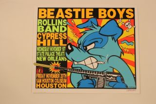 Frank Kozik s N Beastie Boys Rollins Band Concert Poster