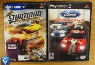 PS2   STUNTMAN IGNITION   FORD RACING 2   GOOD CONDITION   W/ MANUALS