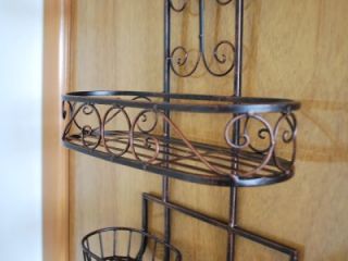 Bathroom on Wrought Iron French Style Bathroom Shelf Antique Brown