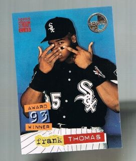 FRANK THOMAS #285 White Sox 1994 Topps sTADIUM cLUB mEMBERS ONLY