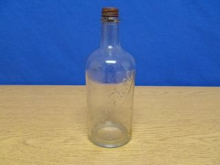 Vintage F w Fitch Company Bottle w Lid T53