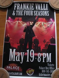 Original Autographed Frankie Valli The Four Seasons Concert Poster