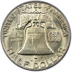 1963 P MS Silver Franklin Half Dollar 