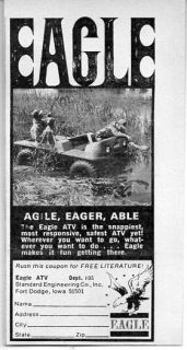  Vintage Ad The Eagle ATV All Terrain Vehicle Fort Dodge Iowa