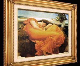 Leighton Flaming June Framed Canvas Giclee Repro 41x29