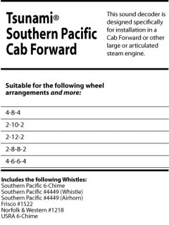  Sound Decoder TSU 1000 P N 826105 Southern Pacific Cab Forward