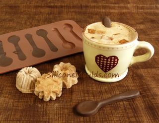 Spoon Spoons Chocolate Mould Candy Mold Silicone Bakeware Cupcake Cake