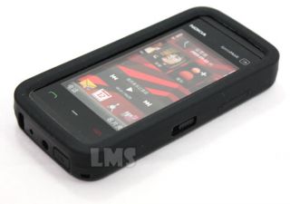 Black Silicone Case Cover for Nokia 5530 Xpress Music