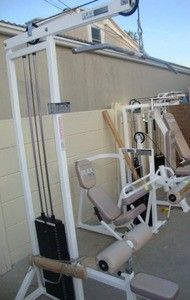 flex selectorized lat pulldown gym equipment