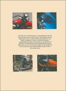 The Book of The Harley Davidson Motorcycles 100 Years