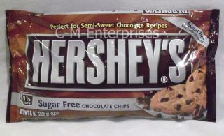 Hersheys Sugar Free Chocolate Chips 8 Oz