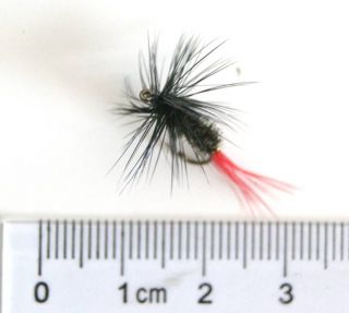 20 Pcs Black Red Nymph Trout Flies Fishing Fly Wet Dry Hook Boxed Set