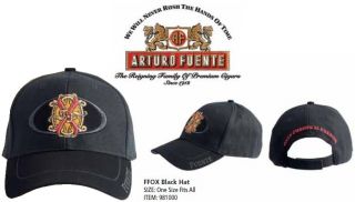 Fuente Fuente Opus X Black Baseball Cap with FFOX Logo & Tag