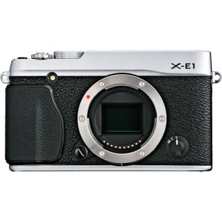 Fujifilm X series X E1 16.3 MP Digital SLR Camera   Black Silver