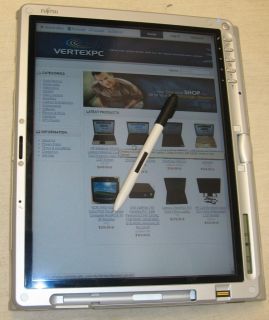 Fujitsu Lifebook T4215 Dual Core 2 Duo 2GHz Pen Tablet notebook 80GB