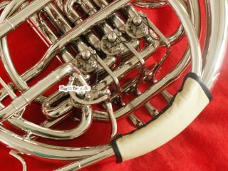  Silver Nickel Plated Double French Horn F BB New Case