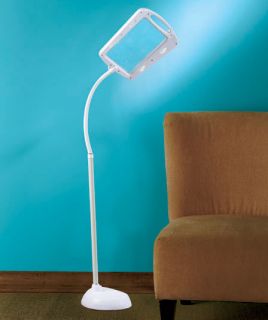10 x 7 Full Page Lighted Magnifier Floor Lamp