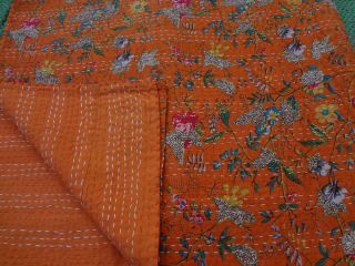   design kantha bedspreads quilt throw cover indian decor table cover