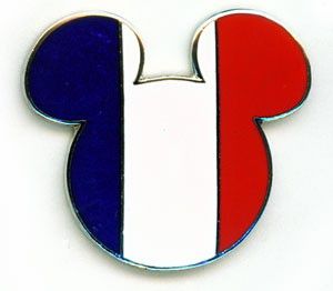  Ears Head Icon Epcot World Flags Country of France Disney Pin