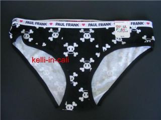 Paul Frank L Skully Black White Skeleton Skull Underwear Bikini Panty