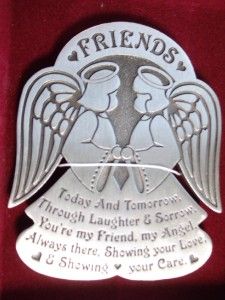 Cathedral Art Friendship & Care Messenger Angel Easel Plaque Angel