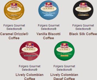 New Keurig Folgers Lively Colombian Caramel Black Silk Variety K Cups