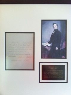 Franklin Pierce Signature Document