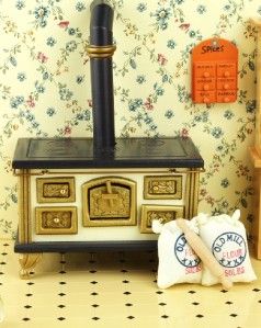 Dollhouse Miniature Kitchen Food Flour Bag Pack w Stick