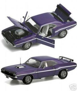 Franklin Mint 1970 Dodge R T Hemi Coupe Challenger Plum Purple 1 24