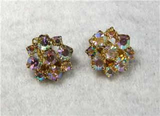 vintage faux gemstone earrings from i love lucy