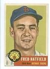 Fred Hatfield 1953 Topps #163 Detroit Tigers Red Sox White Sox Reds