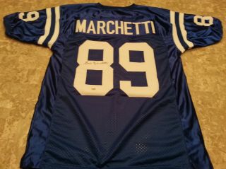 Gino Marchetti Autographed Signed Football Jersey Baltimore Colts COA