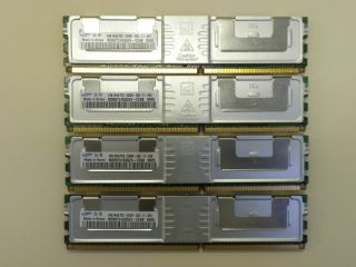   4x4GB Samsung PC2 5300 DDR2 667MHz ECC Fully Buffered DIMM Quad Rank