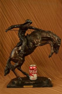 Frederic Remington Wooly Chaps Bronze Sculpture Art Deco Western