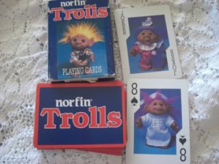 Norfin Trolls Playing Cards Children Fundex 1992