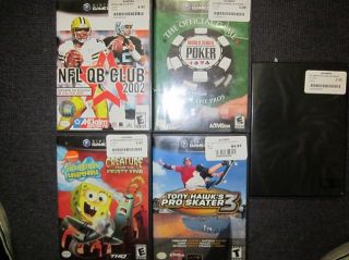 this is a lot of 5 used nintendo gamecube games all items are