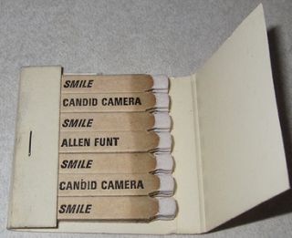 Vintage TV Show Allen Funt Smile Youre on Candid Camera Matches