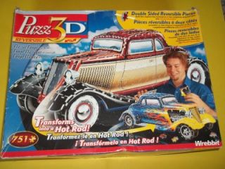 Wrebbit 3D Jigsaw Puzzle 30s Classic Coupe 2 Sided Transforms Into