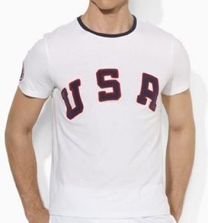 NEW POLO RALPH LAUREN Official USA 2012 OLYMPIC Custom Fit T SHIRT SZ