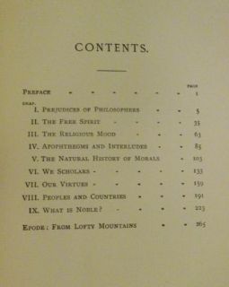 BEYOND GOOD AND EVIL Friedrich Nietzsche   Macmillan 1907 1st