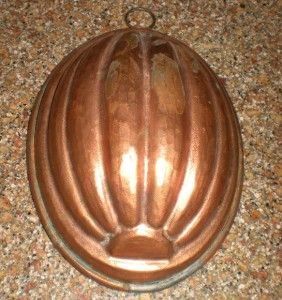 vintage french copper melon mold very nice
