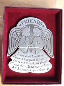 Cathedral Art Friendship & Care Messenger Angel Easel Plaque Angel