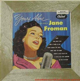  10 longplay record title yours alone love songs by artist jane froman