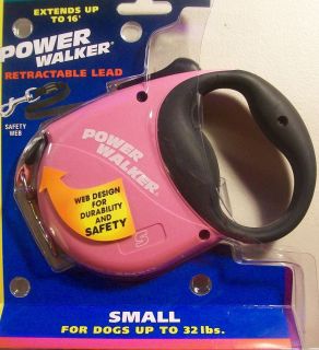 NEW POWER WALKER RETRACTABLE LEAD  SMALL FOR DOGS UP TO 32Ibs 