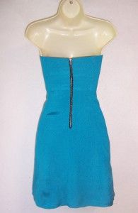 Frock by Tracy Reese Blue Strapless Versatile Cocktail Mini Dress 8 $