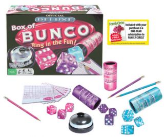  of Bunco Dice Game Family w Tote Bell Score Pad Winning Moves