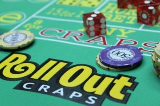 Rollout Gaming Craps Table Top Layout 70x35 High Quality