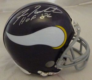 Fran Tarkenton Autographed Signed Minnesota Vikings Mini Helmet w HOF